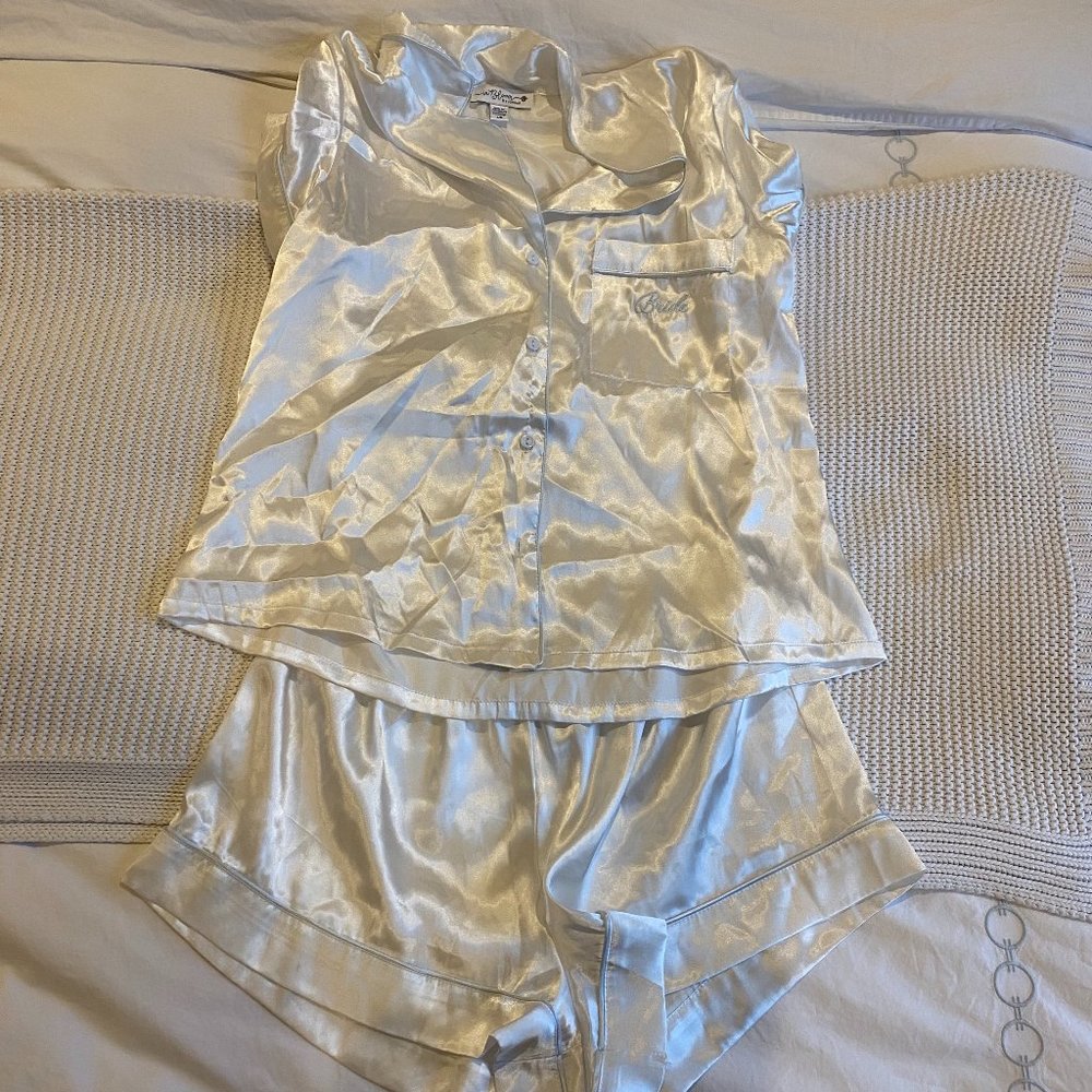 White Bridal PJ Set